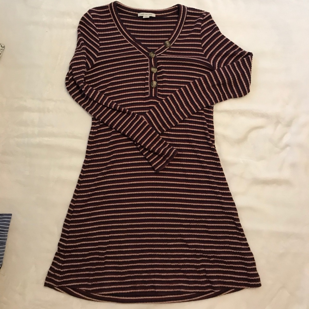 American eagle stripes red dress